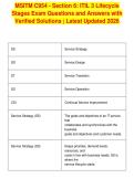 MSITM C954 - Section 6&colon; ITIL 3 Lifecycle&NewLine;Stages Exam Questions and Answers with&NewLine;Verified Solutions &vert; Latest Updated 2026