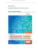 Test Bank- Nursing Now&colon; Today's Issues&comma; Tomorrow's Trends&colon; Today's Issues&comma; Tomorrows Trends 9Th Edition &lpar; by Joseph T&period; Catalano &comma; 2024&rpar; Latest Edition&vert;&vert; Instant Download