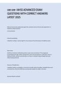 CEE CEE IAHSS Advanced Exam 2025&sol;2026 &vert; Practice Questions&comma; Correct Answers & Study Guide
