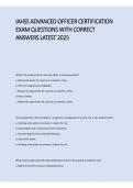 IAHSS Advanced Officer Certification Exam 2026&sol;2027 &vert; Practice Questions&comma; Correct Answers & Study Guide