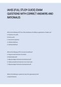 IAHSS Full Study Guide 2026&sol;2027 &vert; Exam Questions&comma; Correct Answers&comma; Rationales & Healthcare Security Exam Prep