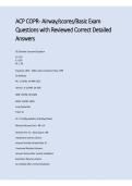 ACP COPR Airway Scores Basic Exam 2026&sol;2027 &vert; Practice Questions&comma; Reviewed Answers & Detailed Exam Study Guide