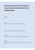 ACP Nancy Caroline COPR Chapters 1&ndash;5 Exam Questions 2026&sol;2027 &vert; Reviewed Answers&comma; Detailed Rationales & Study Guide