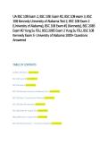 UA BSC 108 Exams 2 & 3 2026&sol;2027 &vert; Kennedy Exam 3&comma; Yung Su Review & Practice Study Guide