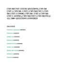 CMN 568 Units 1&ndash;5 & Final Exam 2026&sol;2027 &vert; Asthma Review&comma; 2000 Practice Questions & Study Guide