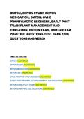 BMTCN Exam&comma; GVHD & Medication Test Bank 2026&sol;2027 &vert; 1&comma;980 Practice Questions & Study Guide