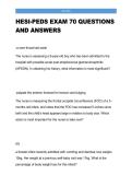 HESI Pediatrics Exam 2026&sol;2027 &vert; 70 Practice Questions&comma; Answers & Pediatric Nursing Study Guide