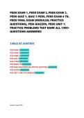 PEDS Exams 1&ndash;4 & Final Exam 2026&sol;2027 &vert; Practice Questions&comma; Test Bank & Comprehensive Study Guide