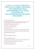 CLASS F - GA STUDY GUIDE EXAM&NewLine;WITH ACTUAL CORRECT QUESTIONS&NewLine;AND VERIFIED DETAILED&NewLine;ANSWERS&vert;FREQUENTLY TESTED&NewLine;QUESTIONS AND&NewLine;SOLUTIONS&vert;NEWEST&vert;GUARANTEED&NewLine;PASS 2026&sol;2027