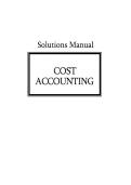 Cost Accounting Solutions Manual