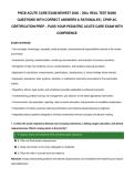 PNCB ACUTE CARE EXAM NEWEST 2026 &ndash; 200&plus; REAL TEST BANK QUESTIONS WITH CORRECT ANSWERS & RATIONALES &vert; CPNP-AC CERTIFICATION PREP &ndash; PASS YOUR PEDIATRIC ACUTE CARE EXAM WITH CONFIDENCE
