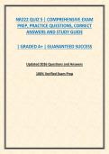 NR222 QUIZ 5 &vert; COMPREHENSIVE EXAM PREP&comma; PRACTICE QUESTIONS&comma; CORRECT ANSWERS AND STUDY GUIDE