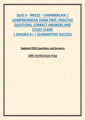 QUIZ 4 &ndash; NR222 &ndash; CHAMBERLAIN &vert; COMPREHENSIVE EXAM PREP&comma; PRACTICE QUESTIONS&comma; CORRECT ANSWERS AND STUDY GUIDE