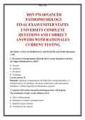 MSN 570 Advanced Pathophysiology Final Exam&colon; Comprehensive Review for Nursing Students