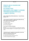  Indiana Meat & Poultry Inspector Exam&colon; State and Federal Regulatory Compliance