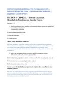 CERTIFIED CLINICAL HEMODIALYSIS TECHNICIAN &lpar;CCHT&rpar; &ndash; &NewLine;DIALYSIS TECHNICIAN EXAM &ndash; QUESTIONS AND ANSWERS &vert; &NewLine;2026&sol;2027 LATEST UPDATE 