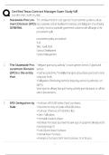 CTCM Exam Study Guide &sol; Score 100&percnt; &sol; 2026 Update &sol; Certified Texas Contract Manager Test Bank & Practice Questions&NewLine;&NewLine;