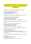 Texas Real Estate Exam Questions with all Correct & 100&percnt; Verified Answers &vert;Latest Version &vert;Already Graded A&plus;&NewLine;&lpar;Just Released&rpar;&NewLine;