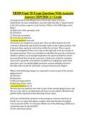 NR509 Final TD Exam Questions With Accurate &NewLine;Answers 20252026 A&plus; Grade 