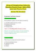 Advanced Pathophysiology Endocrine &NewLine;Disorders Practice Exam &vert; Q&A &lpar;PDF&rpar; &NewLine;2026&sol;2027 Practice Exam  &NewLine; Instant Pdf Download