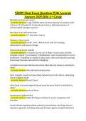 NR509 Final Exam Questions With Accurate &NewLine;Answers 20252026 A&plus; Grade