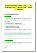 Advanced Pathophysiology Exam 3 &vert; Q&A &NewLine;&lpar;PDF&rpar; 2026&sol;2027 Practice Exam &vert; Instant &NewLine;Pdf Download