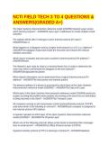 NCTI FIELD TECH 3 TO 4 QUESTIONS & ANSWERS&lpar;GRADED A&plus;&rpar;