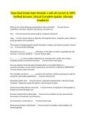 Texas Real Estate Exam Module 1 with all Correct & 100&percnt; Verified Answers &vert;Actual Complete Update &vert;Already Graded A&plus;