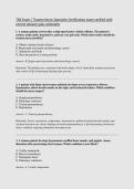 TNS Exam &sol; Trauma Nurse Specialist Certification exam verified with &NewLine;correct answers plus rationales
