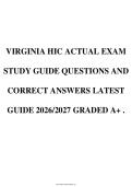 Virginia HIC Examination Study Guide &vert; Questions and Answers