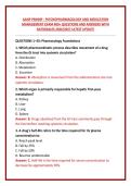 AANP PMHNP - PSYCHOPHARMACOLOGY AND MEDICATION MANAGEMENT EXAM 400&plus; QUESTIONS AND ANSWERS WITH RATIONALES 2026&sol;2027 LATEST UPDATE