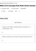 C214 Concepts Only Multiple-Choice Study Guide