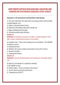 AANP PMHNP CERTIFICATION EXAM 400&plus; QUESTIONS AND ANSWERS WITH RATIONALES 2026&sol;2027 LATEST UPDATE 