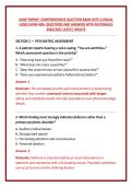 AANP PMHNP -COMPREHENSIVE QUESTION BANK WITH CLINICAL CASES EXAM 400&plus; QUESTIONS AND ANSWERS WITH RATIONALES 2026&sol;2027 LATEST UPDATE
