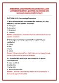 AANP PMHNP - PSYCHOPHARMACOLOGY AND MEDICATION MANAGEMENT EXAM 400&plus; QUESTIONS AND ANSWERS WITH RATIONALES 2026&sol;2027 LATEST UPDATE
