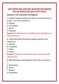 AANP PMHNP FINAL EXAM 400&plus; QUESTIONS AND ANSWERS WITH RATIONALES 2026&sol;2027 LATEST UPDATE