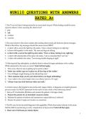 NUR110 Nursing Fundamentals Test Bank &vert; Practice Questions & Answers&NewLine;&NewLine;
