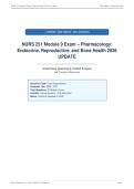 NURS 251 Module 9 Exam &ndash; Pharmacology&colon;&NewLine;Endocrine&comma; Reproductive&comma; and Bone Health 2026&NewLine;UPDATE