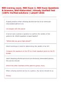 RBS training exam&comma; RBS Exam 2&comma; RBS Exam Questions &NewLine;& Answers&comma; Well Elaborated &vert; Already Verified Test &NewLine;&vert;100&percnt; Verified solutions &vert; Latest&excl;&excl; 2026 