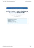 NURS 251 Module 1 Exam - Pharmacology&NewLine;Fundamentals 2026 UPDATE