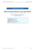 BIOD 210 Genetics Module 3 Exam 2026 UPDATE
