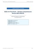 BIOD 210 Final Exam &ndash; Genetics Comprehensive&NewLine;Review 2026 UPDATE