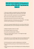 HESI Exit RN Exam Test Bank &vert; Practice Questions & Answers&NewLine;&NewLine;