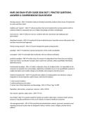NURS 360 EXAM STUDY GUIDE 2026&sol;2027 &vert; PRACTICE QUESTIONS&comma; ANSWERS & COMPREHENSIVE EXAM REVIEW