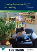 Test Bank for Creating Environments for Learning&colon; Birth to Age Eight&comma; 4th edition by Julie Bullard &vert; All chapters are covered&period;