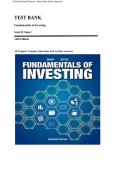 Fundamentals of Investing 14th Edition by Smart & Zutter Test Bank &vert; Complete Exam Bank with Verified Answers for All 18 Chapters &lpar;2025&sol;2026 Update&rpar;
