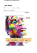 Fundamentals of Human Neuropsychology 8th Edition by Kolb & Whishaw Test Bank &vert; Complete Exam Bank with Verified Answers for All 28 Chapters &lpar;2025&sol;2026 Update&rpar;