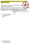 ABA EXAM PREP STUDY MANUAL Questions with complete solution 2026&sol;2027