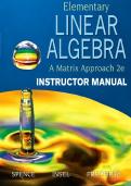 Solutions manual for Elementary Linear Algebra &comma; 2nd edition by Spence&comma; All chapters covered&period;