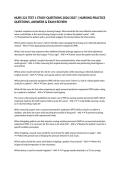 NURS 221 TEST 1 STUDY QUESTIONS 2026&sol;2027 &vert; NURSING PRACTICE QUESTIONS&comma; ANSWERS & EXAM REVIEW